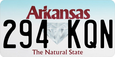 AR license plate 294KQN