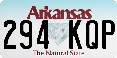 AR license plate 294KQP
