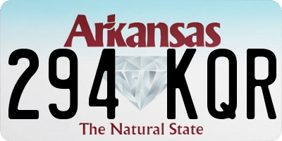 AR license plate 294KQR