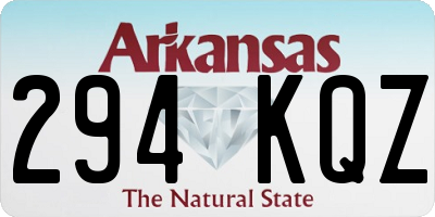 AR license plate 294KQZ