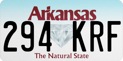 AR license plate 294KRF