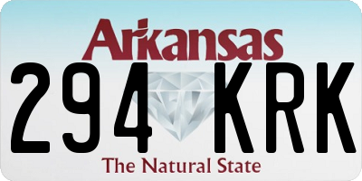 AR license plate 294KRK