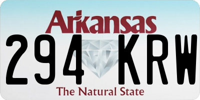 AR license plate 294KRW