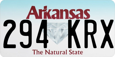 AR license plate 294KRX