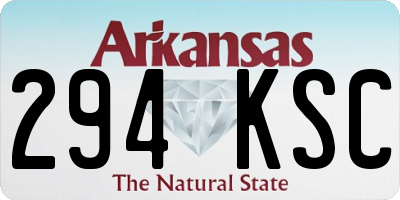 AR license plate 294KSC