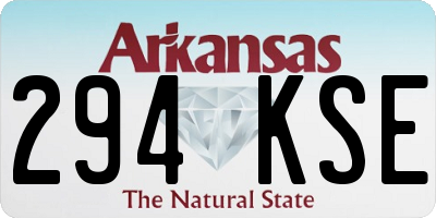 AR license plate 294KSE
