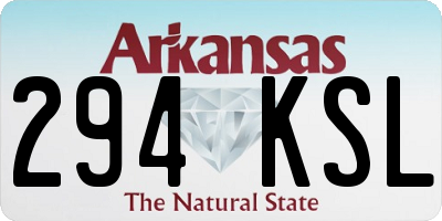 AR license plate 294KSL