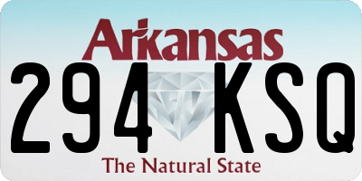 AR license plate 294KSQ