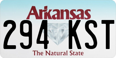 AR license plate 294KST
