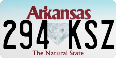 AR license plate 294KSZ