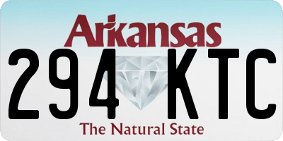 AR license plate 294KTC