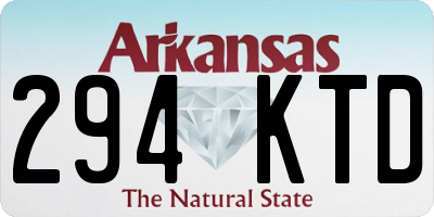 AR license plate 294KTD