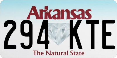 AR license plate 294KTE