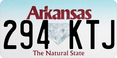 AR license plate 294KTJ