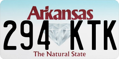 AR license plate 294KTK