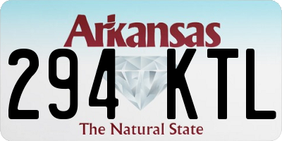 AR license plate 294KTL