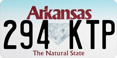 AR license plate 294KTP