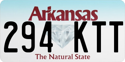 AR license plate 294KTT