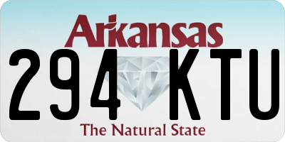 AR license plate 294KTU