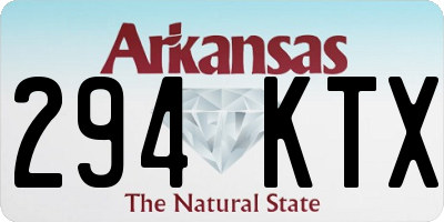 AR license plate 294KTX