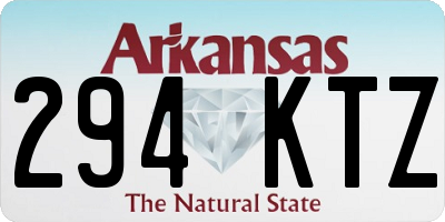 AR license plate 294KTZ