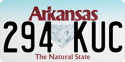 AR license plate 294KUC