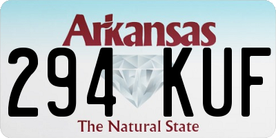 AR license plate 294KUF