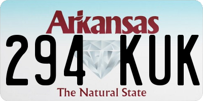 AR license plate 294KUK