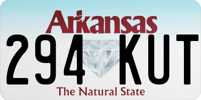 AR license plate 294KUT
