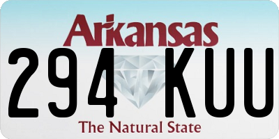 AR license plate 294KUU