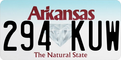 AR license plate 294KUW