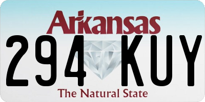 AR license plate 294KUY