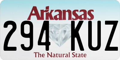 AR license plate 294KUZ