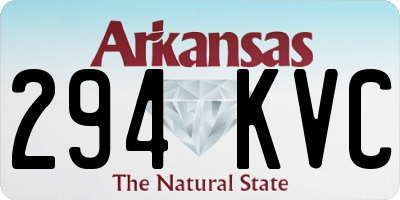AR license plate 294KVC