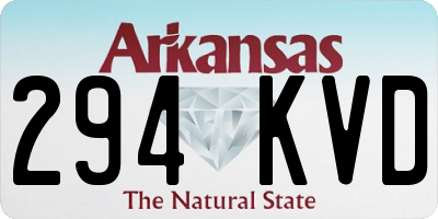 AR license plate 294KVD