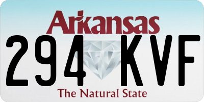 AR license plate 294KVF