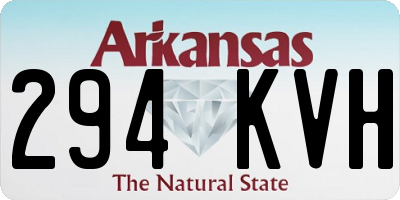 AR license plate 294KVH
