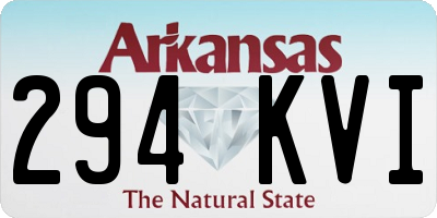 AR license plate 294KVI