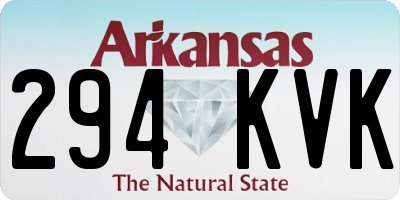 AR license plate 294KVK