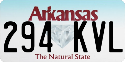 AR license plate 294KVL