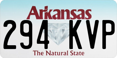 AR license plate 294KVP