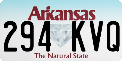 AR license plate 294KVQ