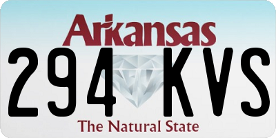 AR license plate 294KVS