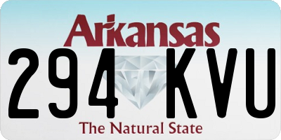 AR license plate 294KVU