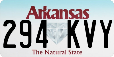 AR license plate 294KVY