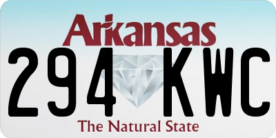 AR license plate 294KWC