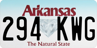 AR license plate 294KWG