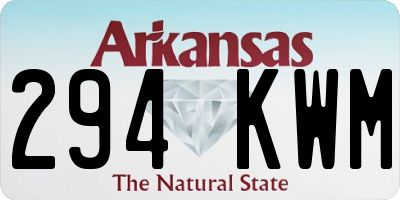 AR license plate 294KWM