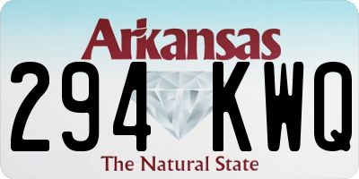AR license plate 294KWQ