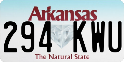 AR license plate 294KWU